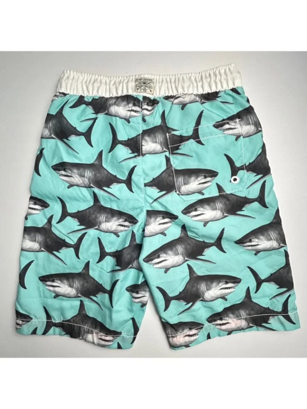 GAP Kids XL Shark Print Swim Trunks Swimsuit Shorts Beach Pool NWT